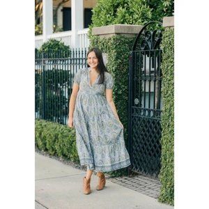 NWTO Victoria Dunn XS Spanish Villa Maxi Dress